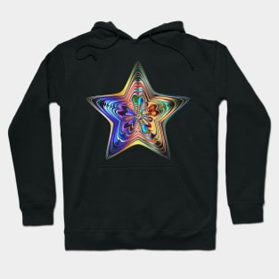 Colorful Prismatic Chromatic Rainbow Shiny Hoodie